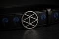 Black kobe leather belt (tailor made)