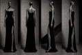 Black velvet dress (tailor made)